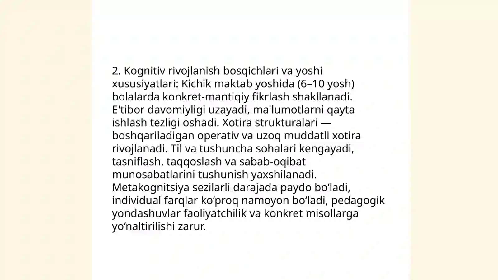 Kichik maktab yoshida bilish jarayonlarining rivojlanishi 4