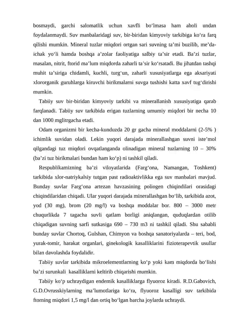 Ichimlik suvi sifatini yaxshilashning asosiy usullari 4