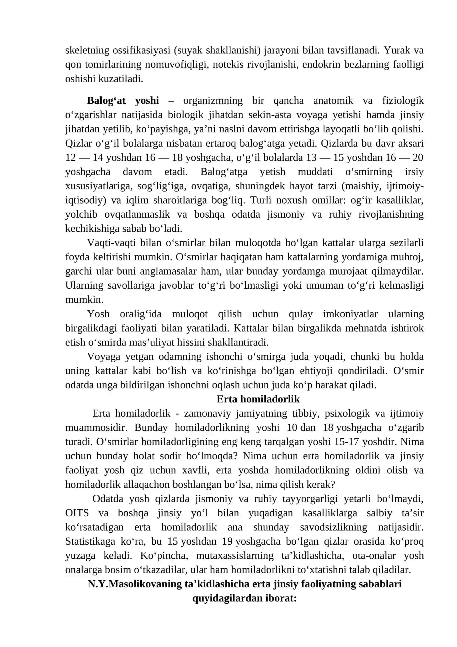 “Voyaga yetmaganlar orasida erta homiladorlikning yuzaga kelishi va uning oldini olish” mavzusida ota-onalar uchun o‘tkaziladigan seminar-trening ishlanmasi 4