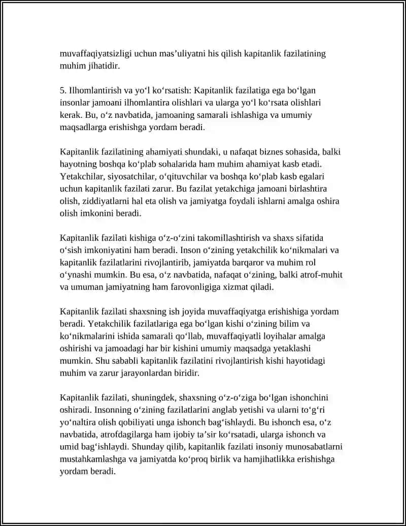 CAPITANLIK FAZILATI 4
