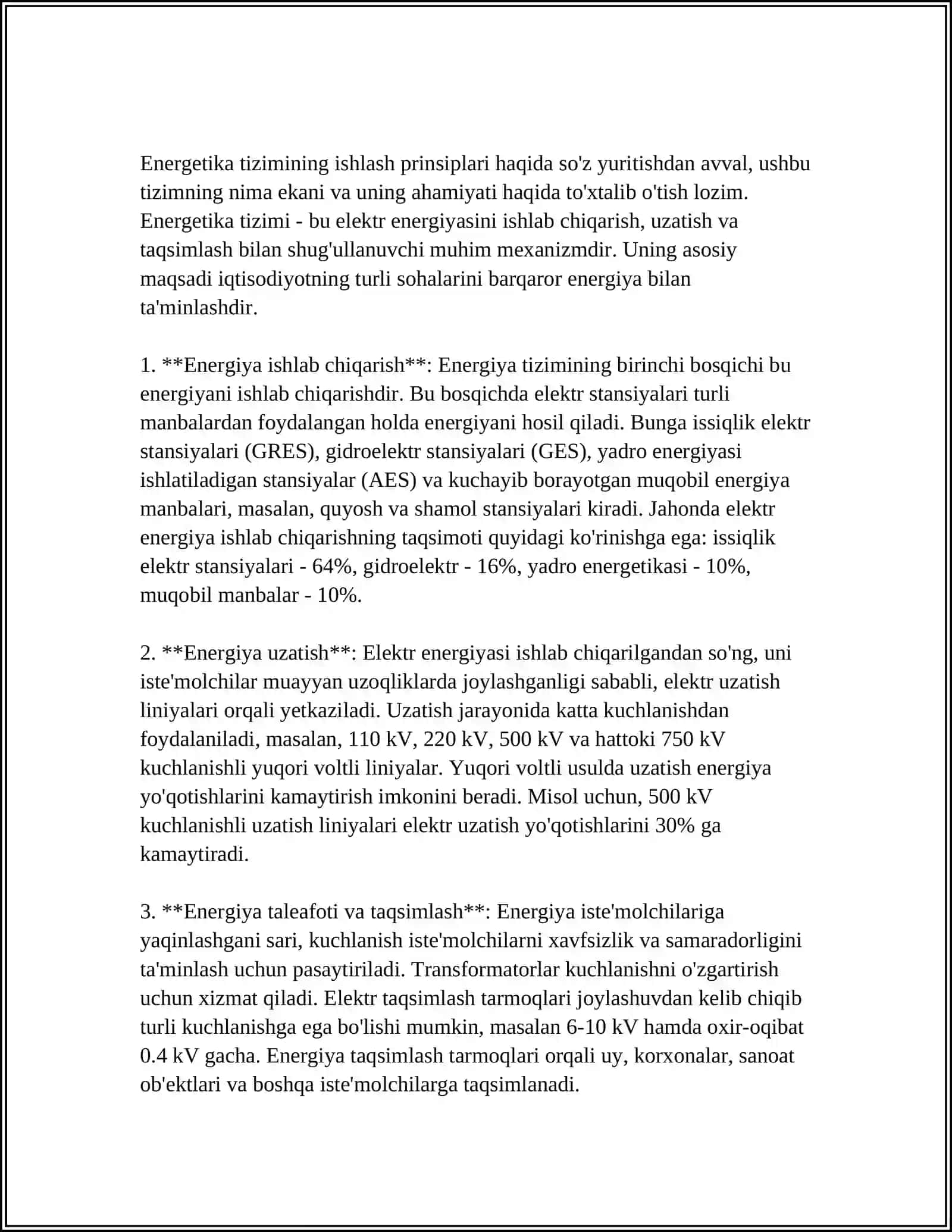 ENERGETIKA TIZIMI VA UNING AFZALLIKLARI 4