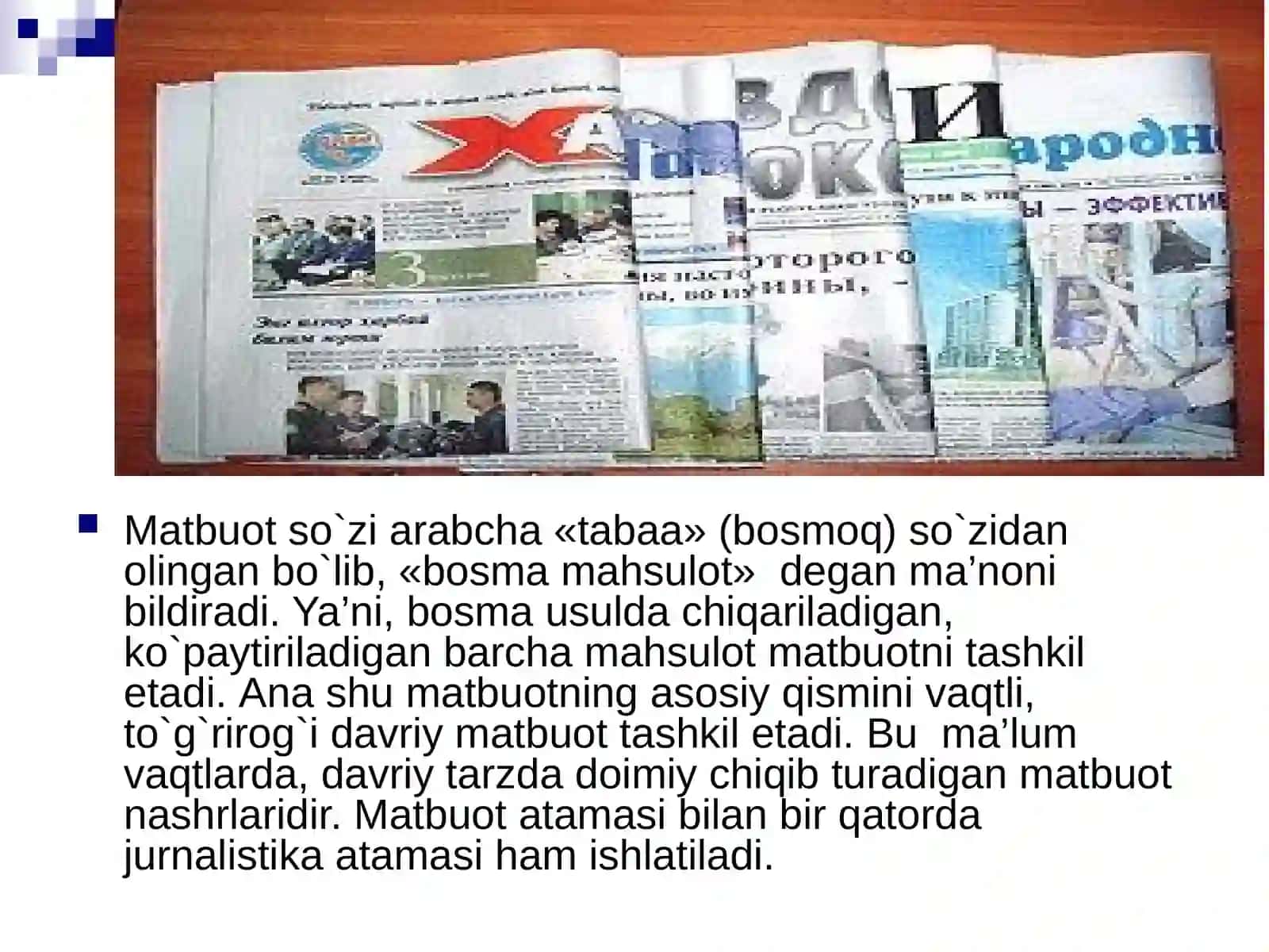 Ommaviy axborot vositalari 4