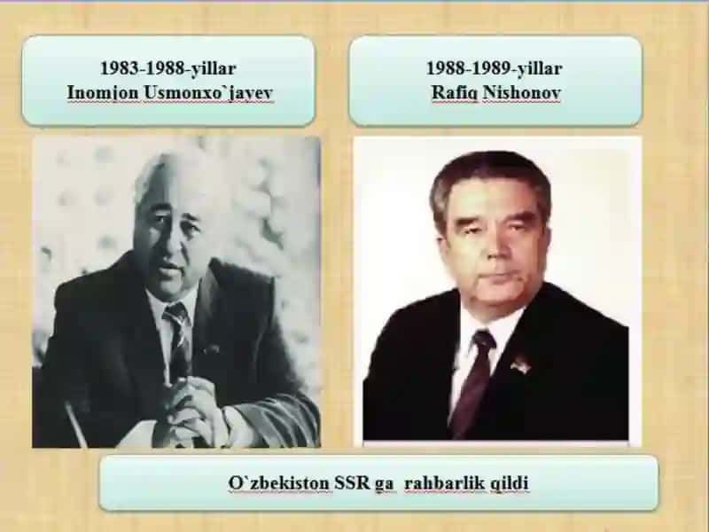 MUSTAQILLIKKA ERISHISH ARAFASIDA O‘ZBEKISTONDAGI IJTIMOIY-SIYOSIY JARAYONLAR 4