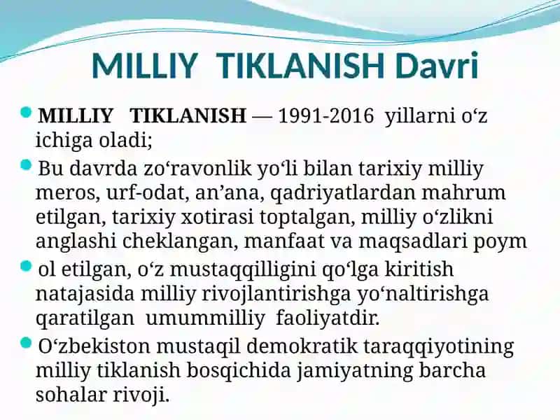 О‘zbekiston mustaqillikka erishish ostonasida 4