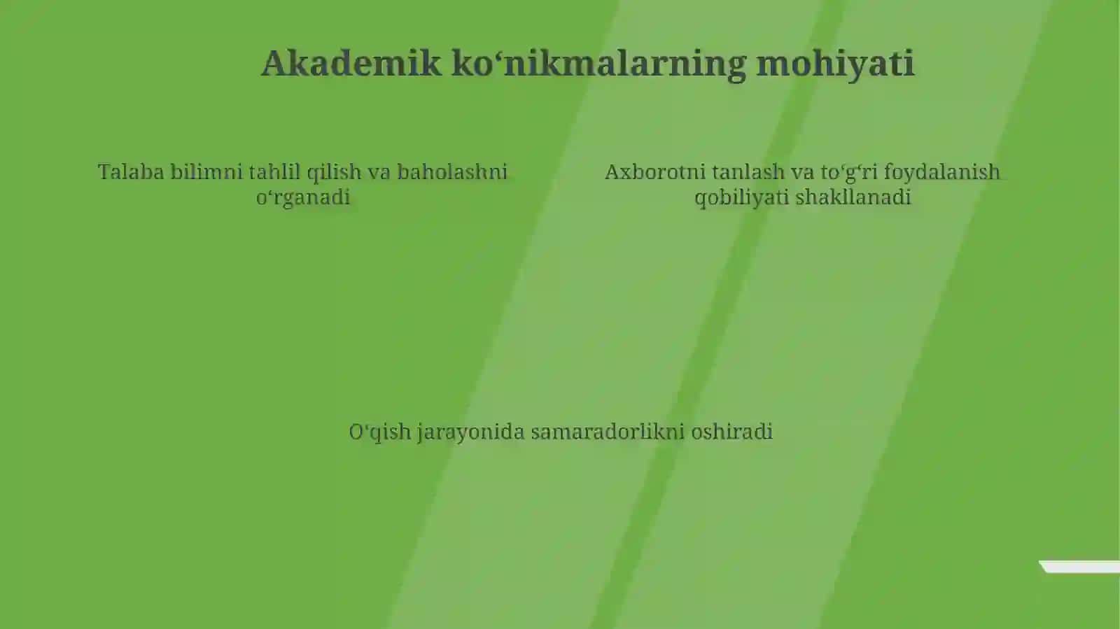 Akademik ko‘nikma tushunchasi 4
