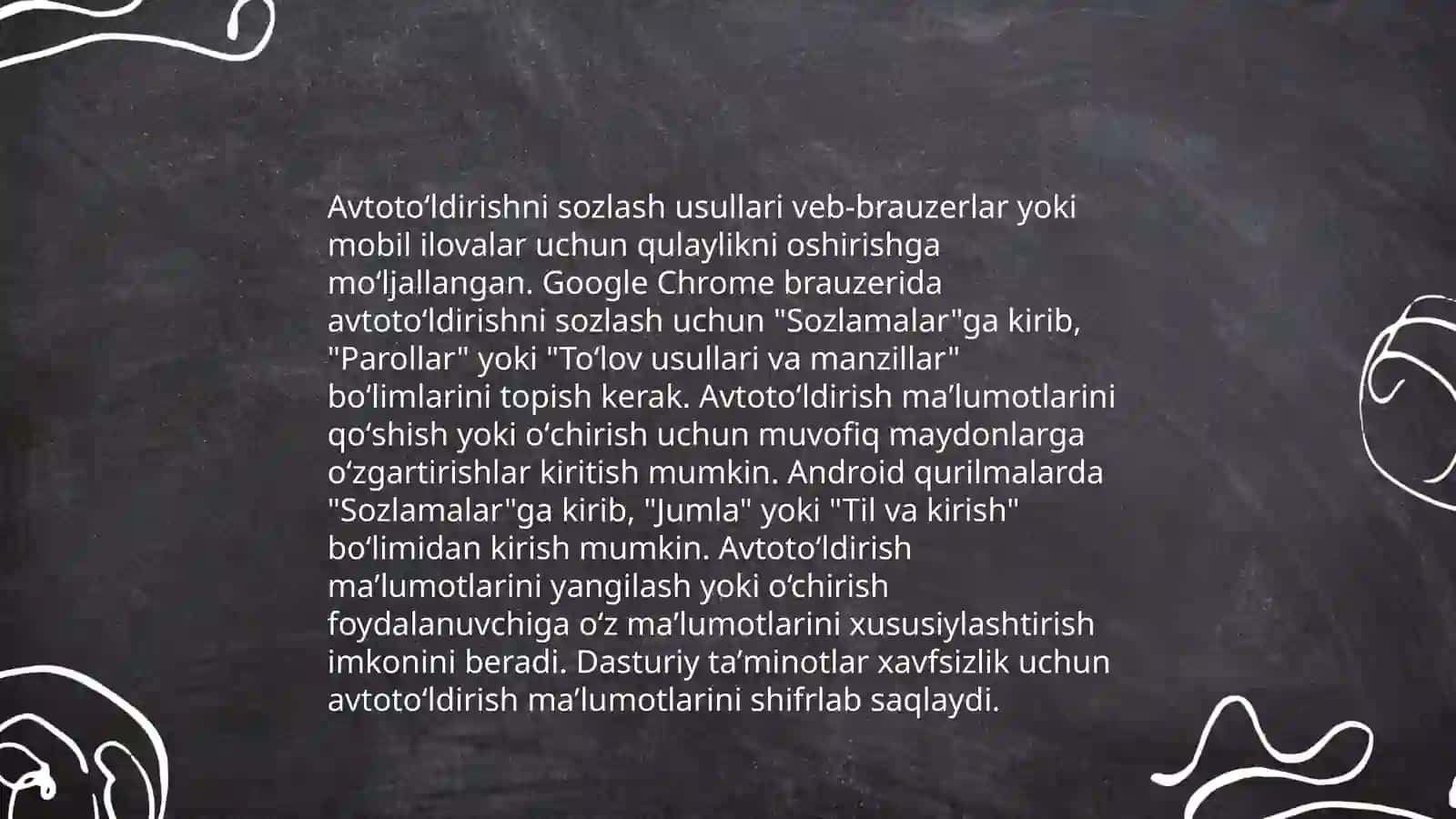 Excel dasturida avtotoʻldirish funksiyasi 4