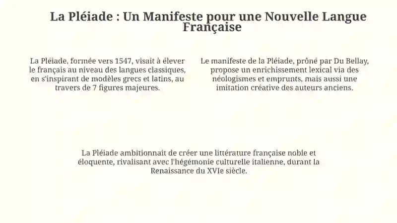 Défense et illustration de la langue français 4