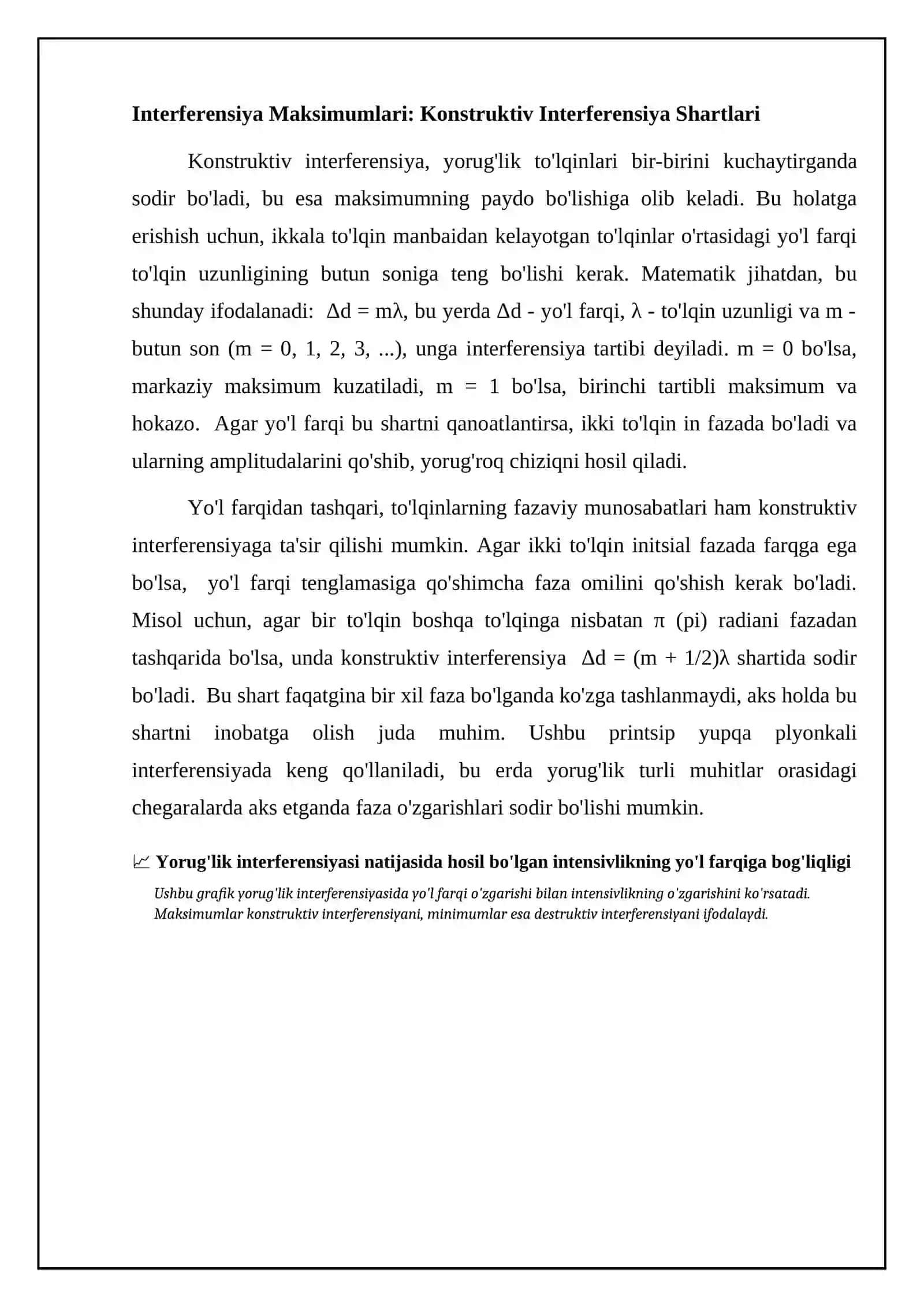Yorug'lik interferensiyasi 4