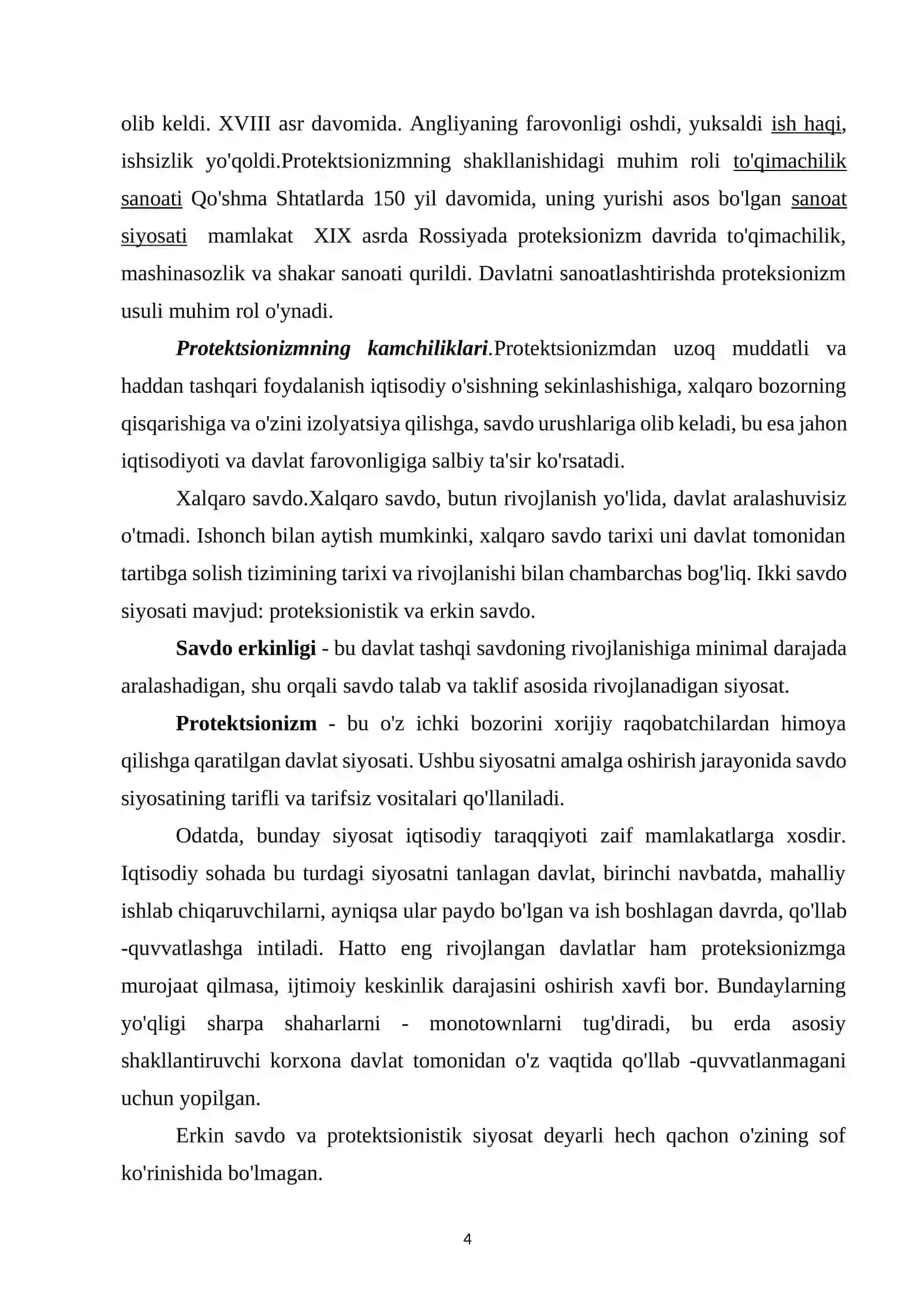 Erkin savdo va proteksionizm siyosati / Эркин савдо ва протекционизм сиёсати 4