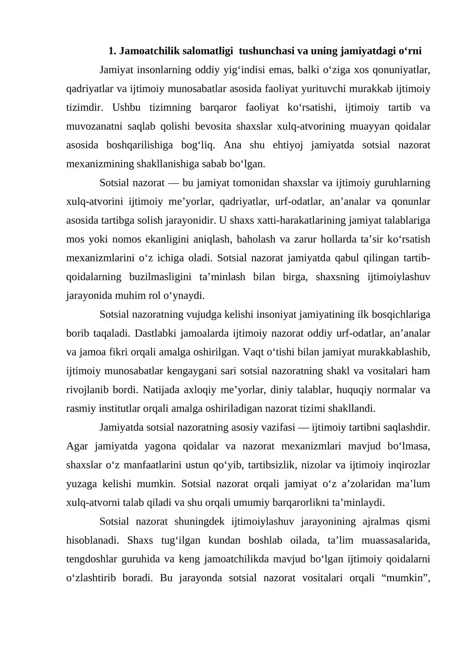 Jamoatchilik salomatligi tushunchasi 4