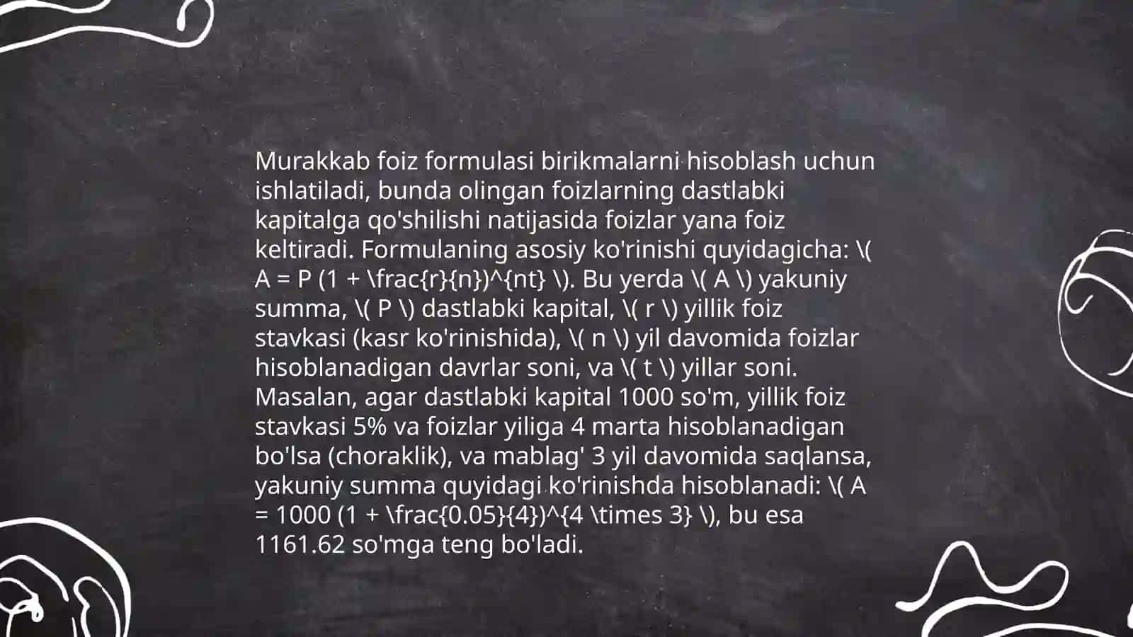 Murakkab foizlar 4