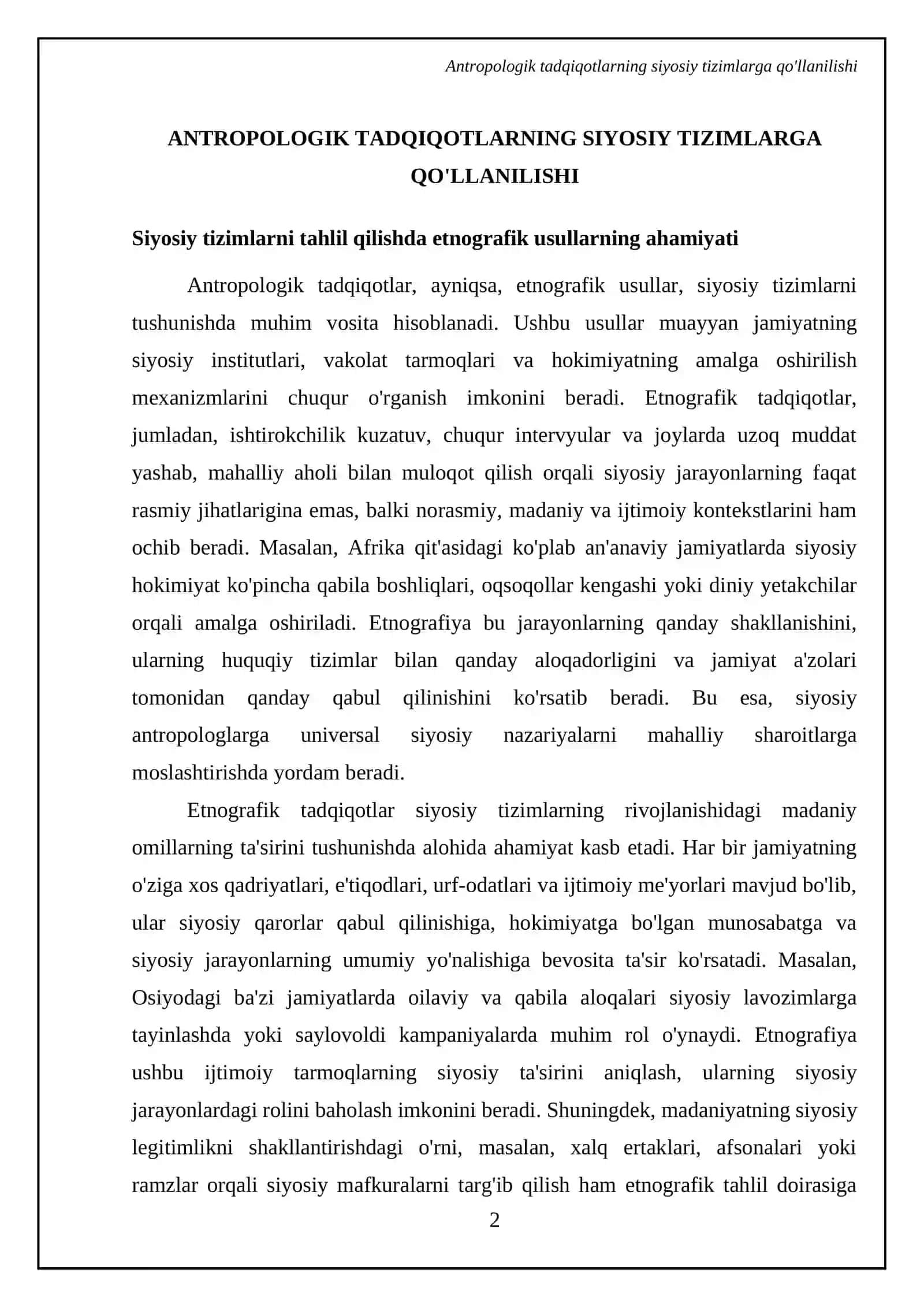 Siyosiy antropologiyaning shakllanishi 4