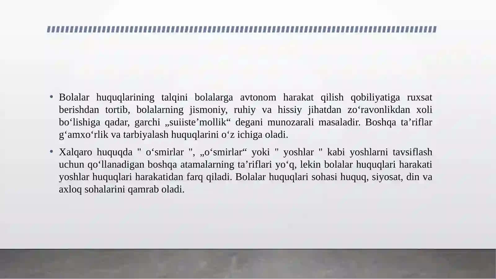 Bolalarning asosiy huquq va erkinliklari 4
