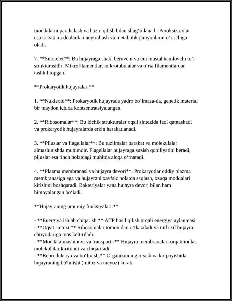 HUJAYRA BIOLOGIYASI 4