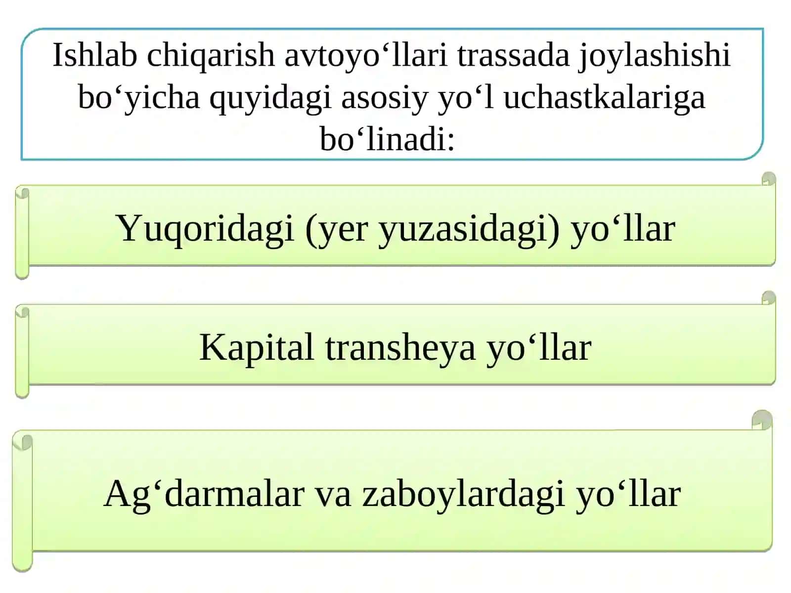 Karyer avtomobil yo‘llari 4
