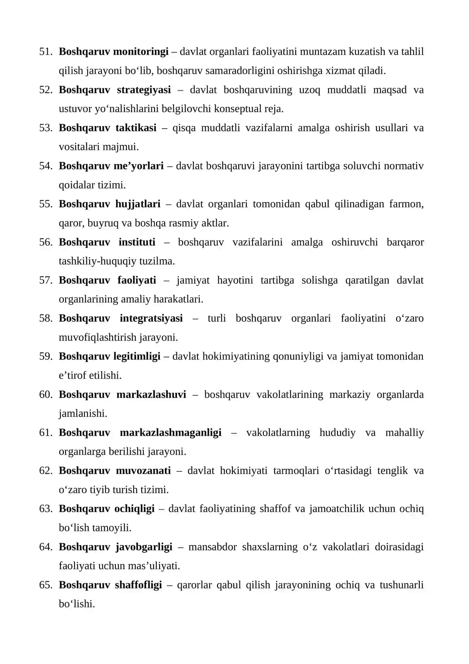 Davlat huquq nazariyasi fanidan B harfi uchun Glossariy 4