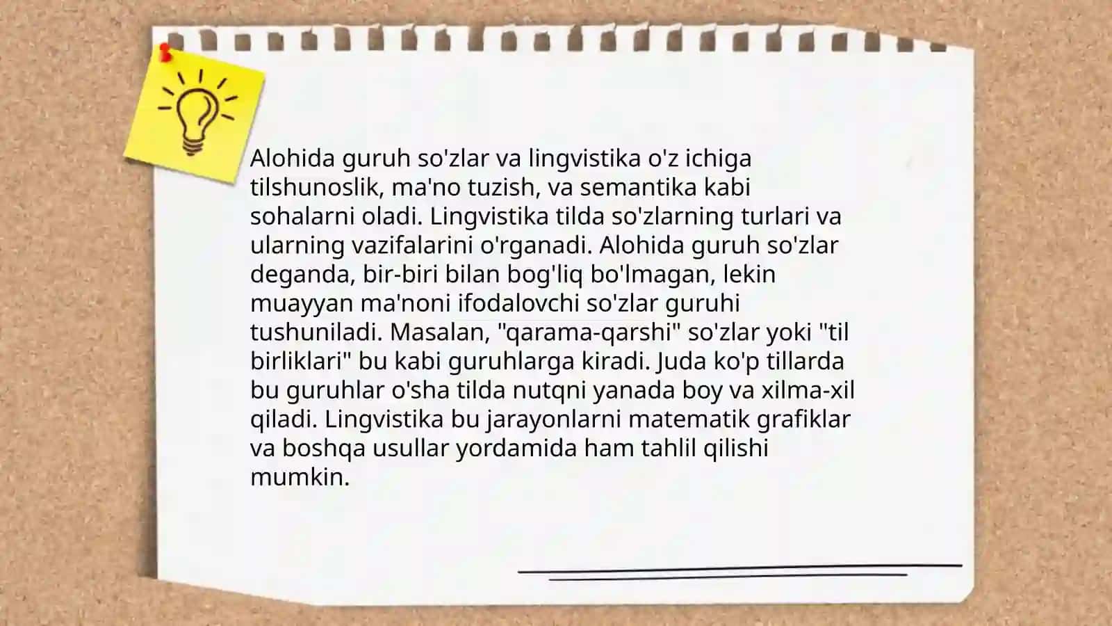 Alohida guruh so`zlar va ularning turlari 4