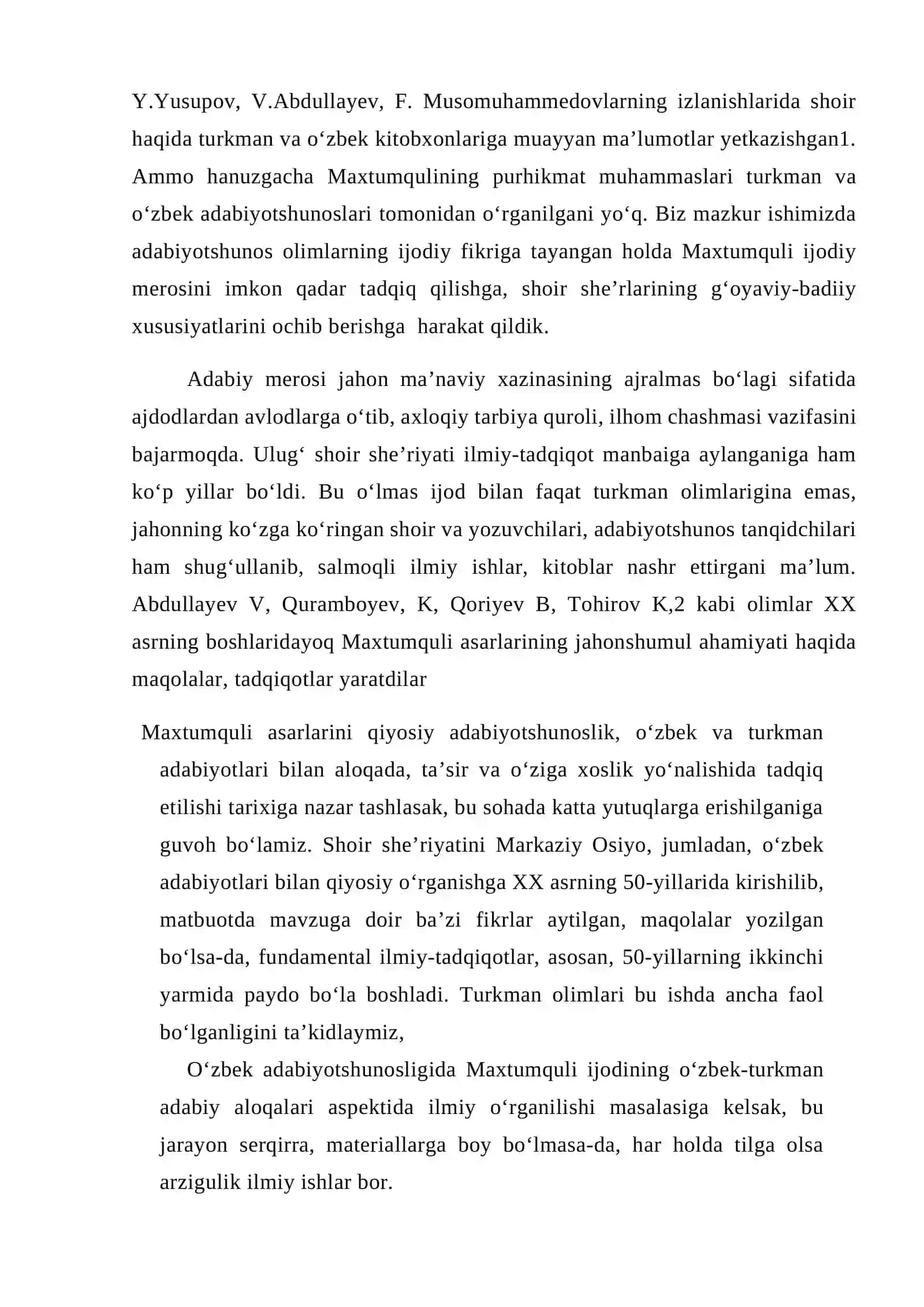 Maxtumquli ijodining o‘zbek adabiyotida o‘rganilishi 4
