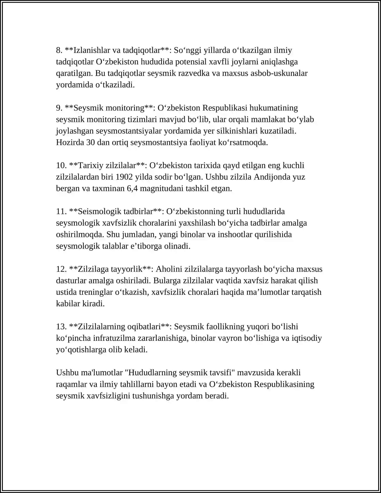 SISMIK HUDUDLARDA JAMOAT BINOLARINI LOYIHALASH 4