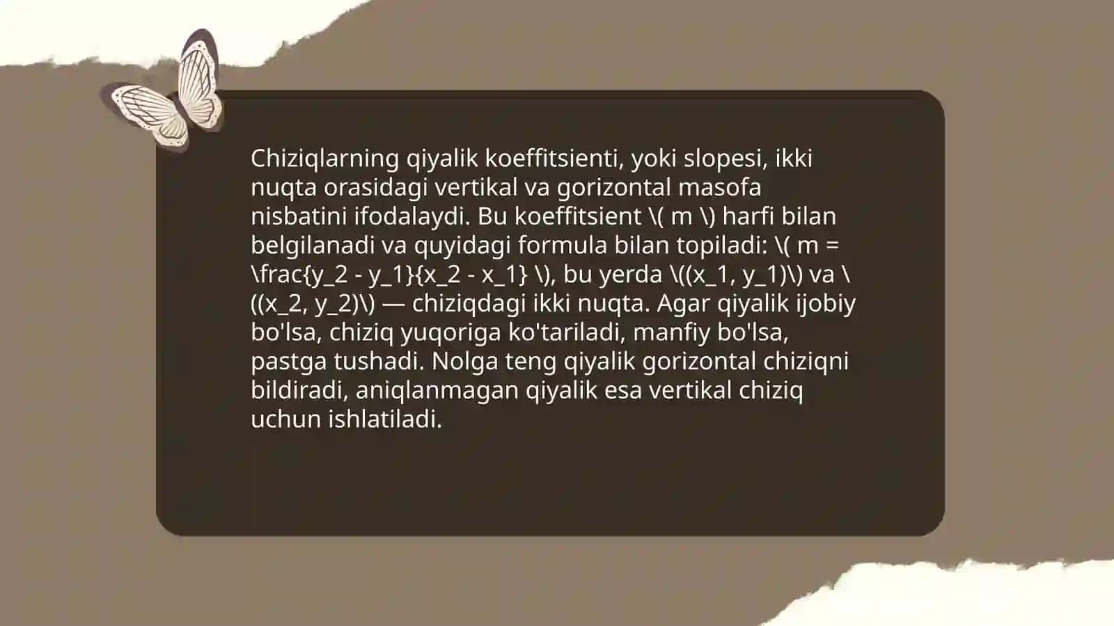 To‘g‘ri chiziq tenglamalari 4