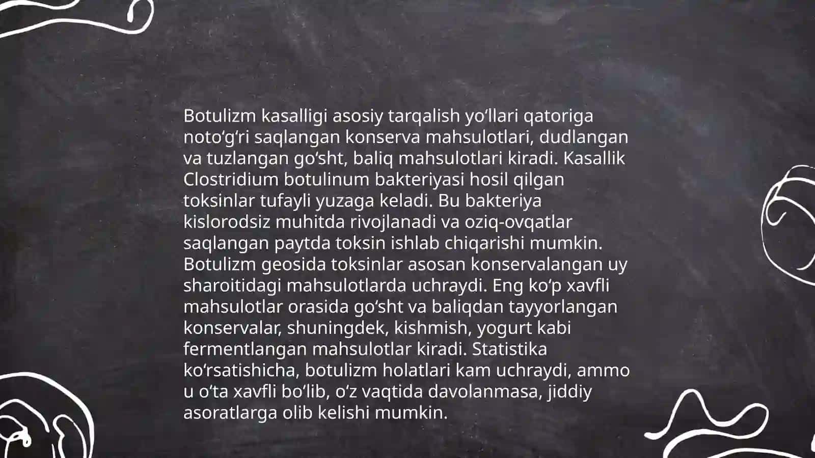Botulizm ovqat toksikoinfeksiyalari 4
