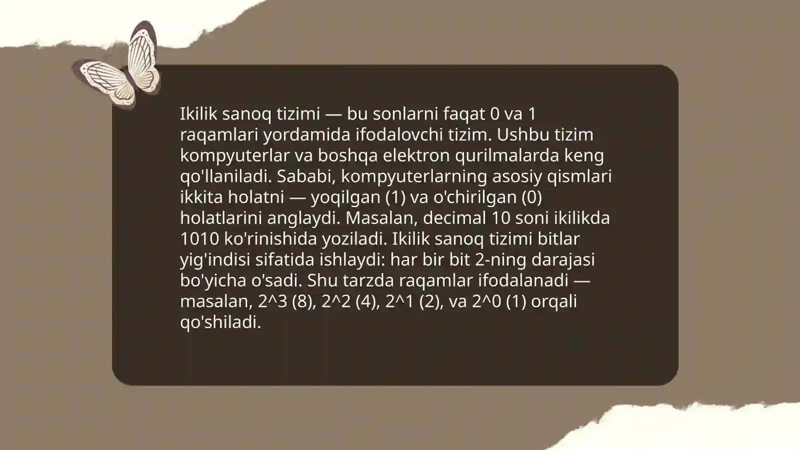 Sanoq sistemasi tushunchasi 4
