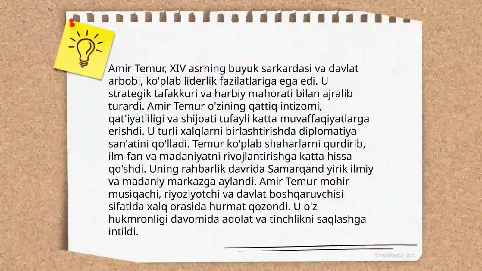 Amir Temur o'gitlarining tarbiyaviy ahamiyati 4