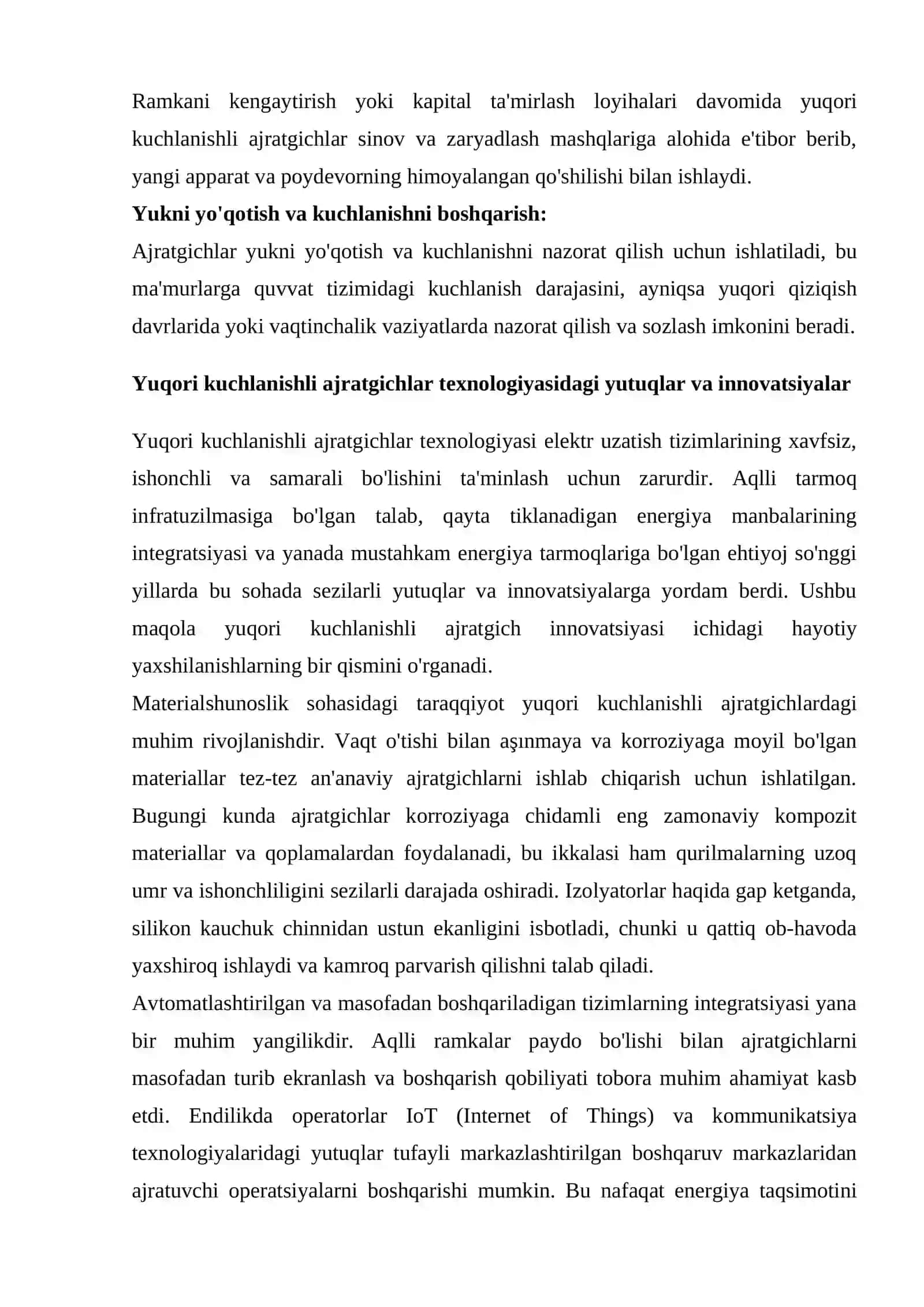 Yuqori kuchli ajratgichlar 4