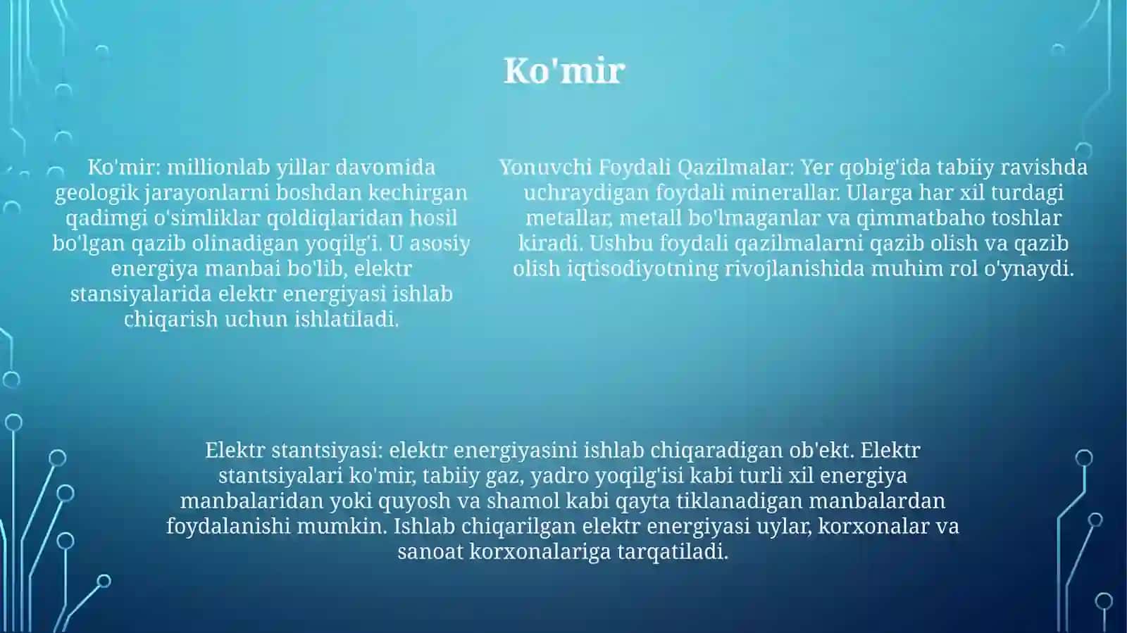 Yonuvchi Foydali Qazilmalar 4