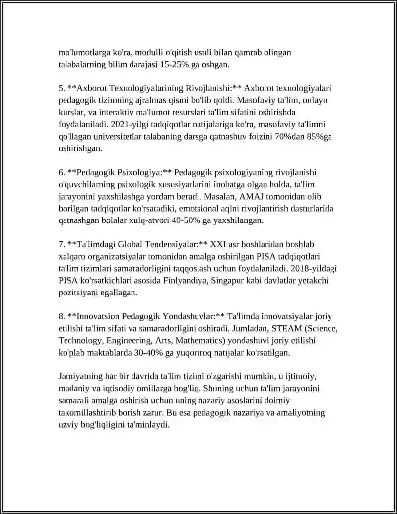 TARBIYA TIZIMIDA PEDAGOGIK TIZIM 4