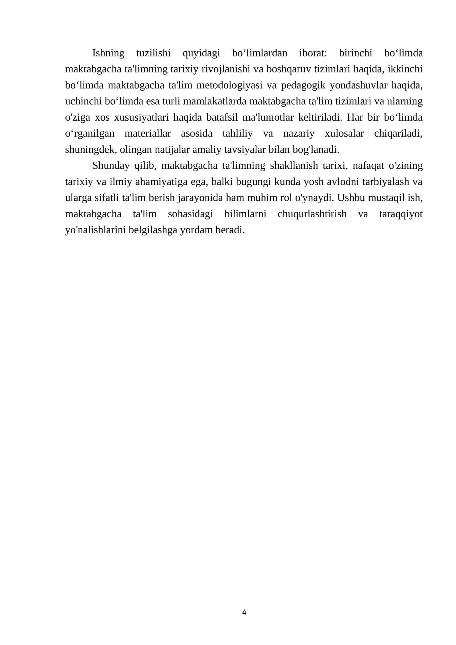 Maktabgacha ta'limning shakllanish tarixi 4
