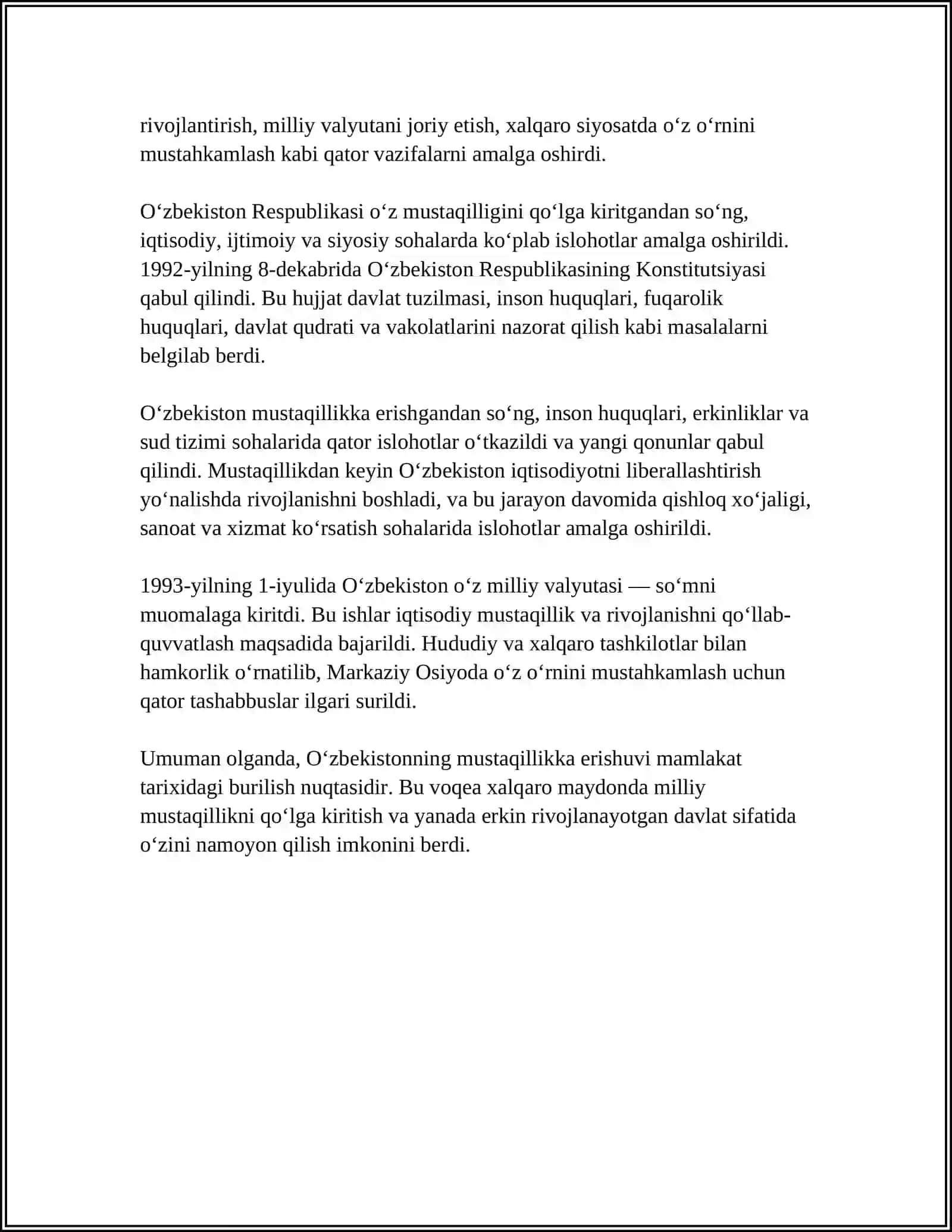 O‘zbekistonning yangi tarixi 4