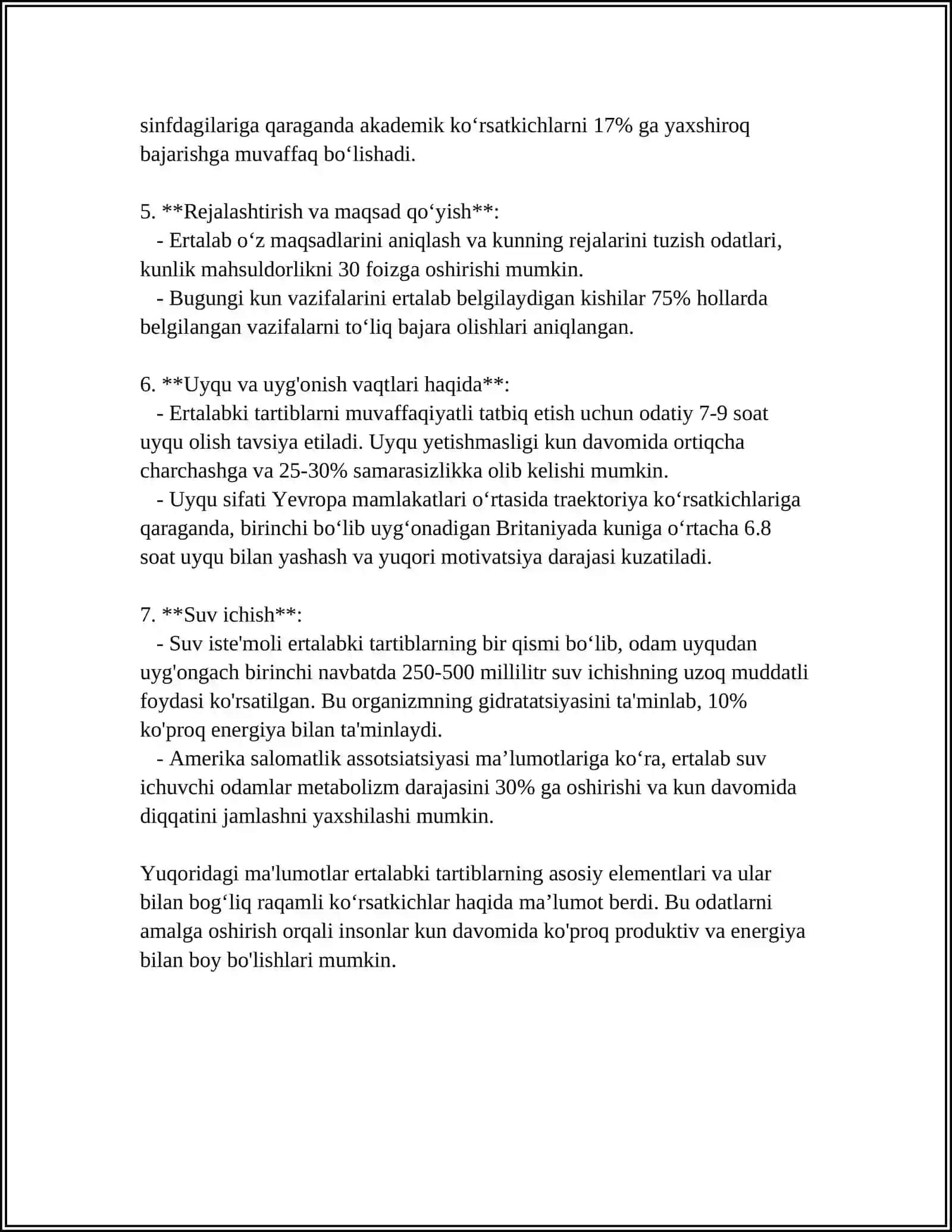 MENING KUN TARTIBIM 4