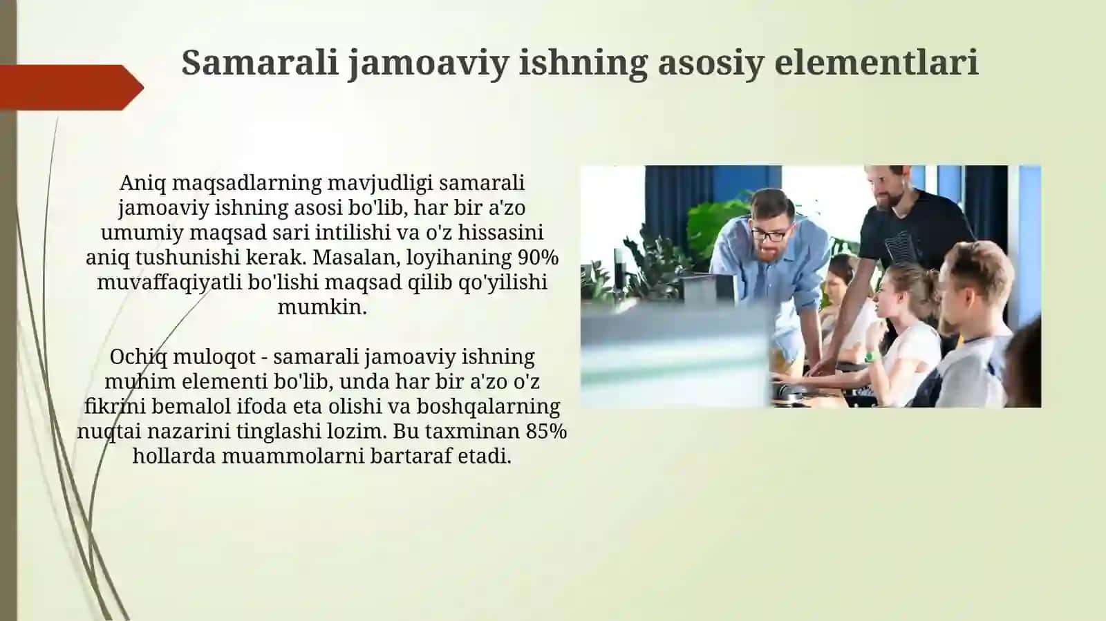 Jamoada ishlash 4