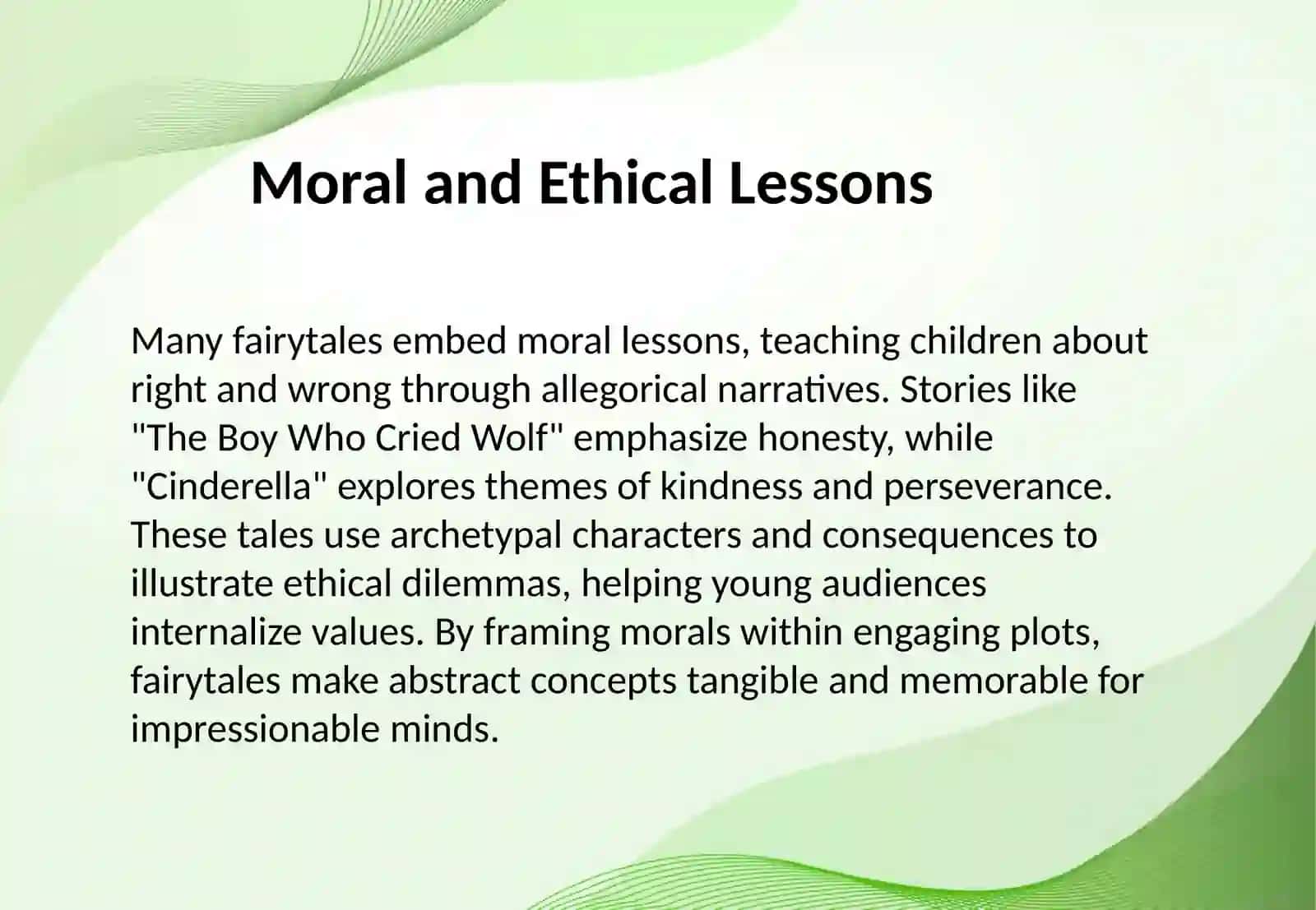 The Impacts of Fairytales 4