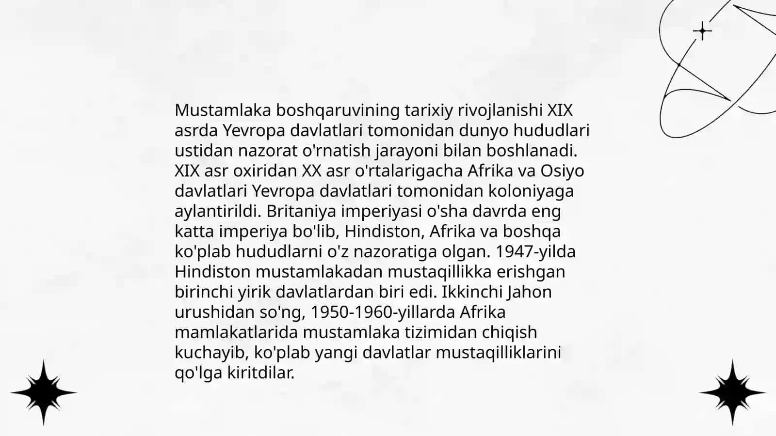 Mustamlaka boshqaruv tartiboti va uning mohiyati 4