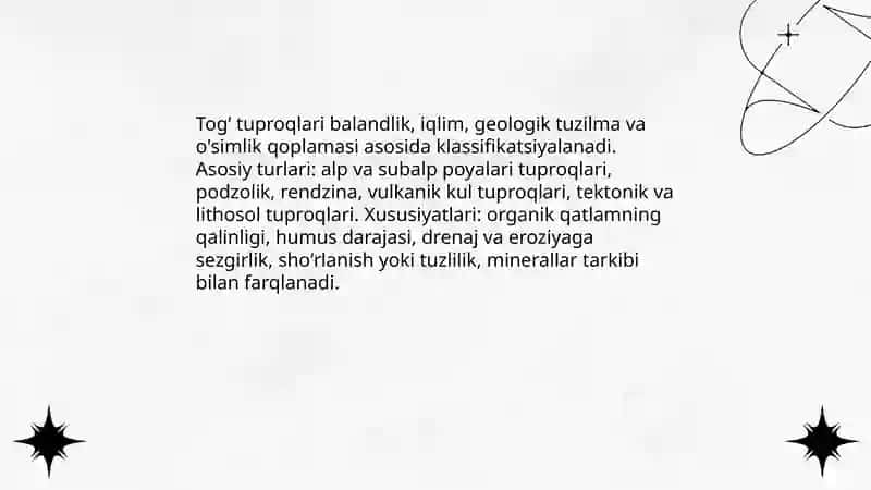 Togʻ tuproqlari 4