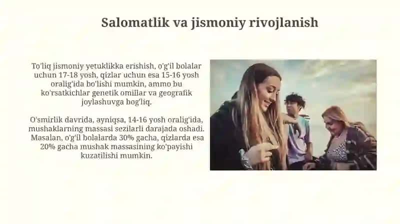 Yoshlik davrining psixologik xususiyatlari 4