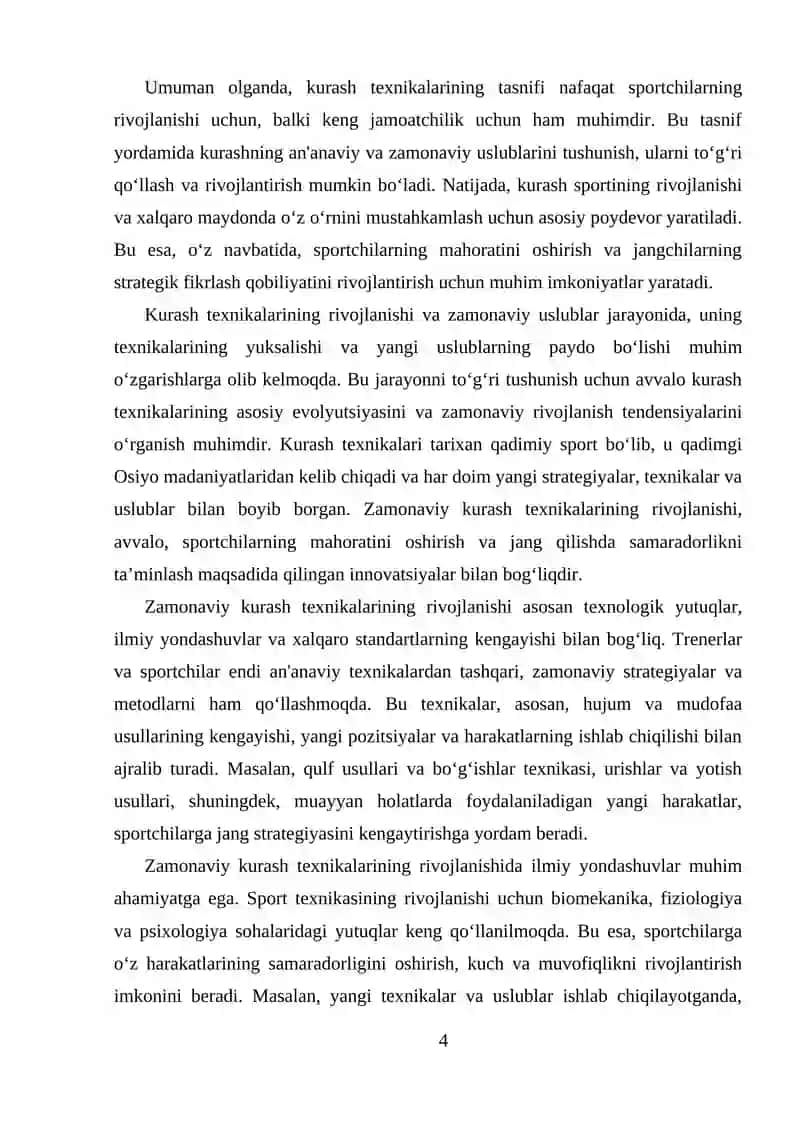KURASH TEXNIKASI TASNIFI 4