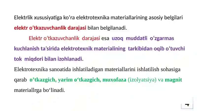 ELEKTROTEXNIK MATERIALLAR 4