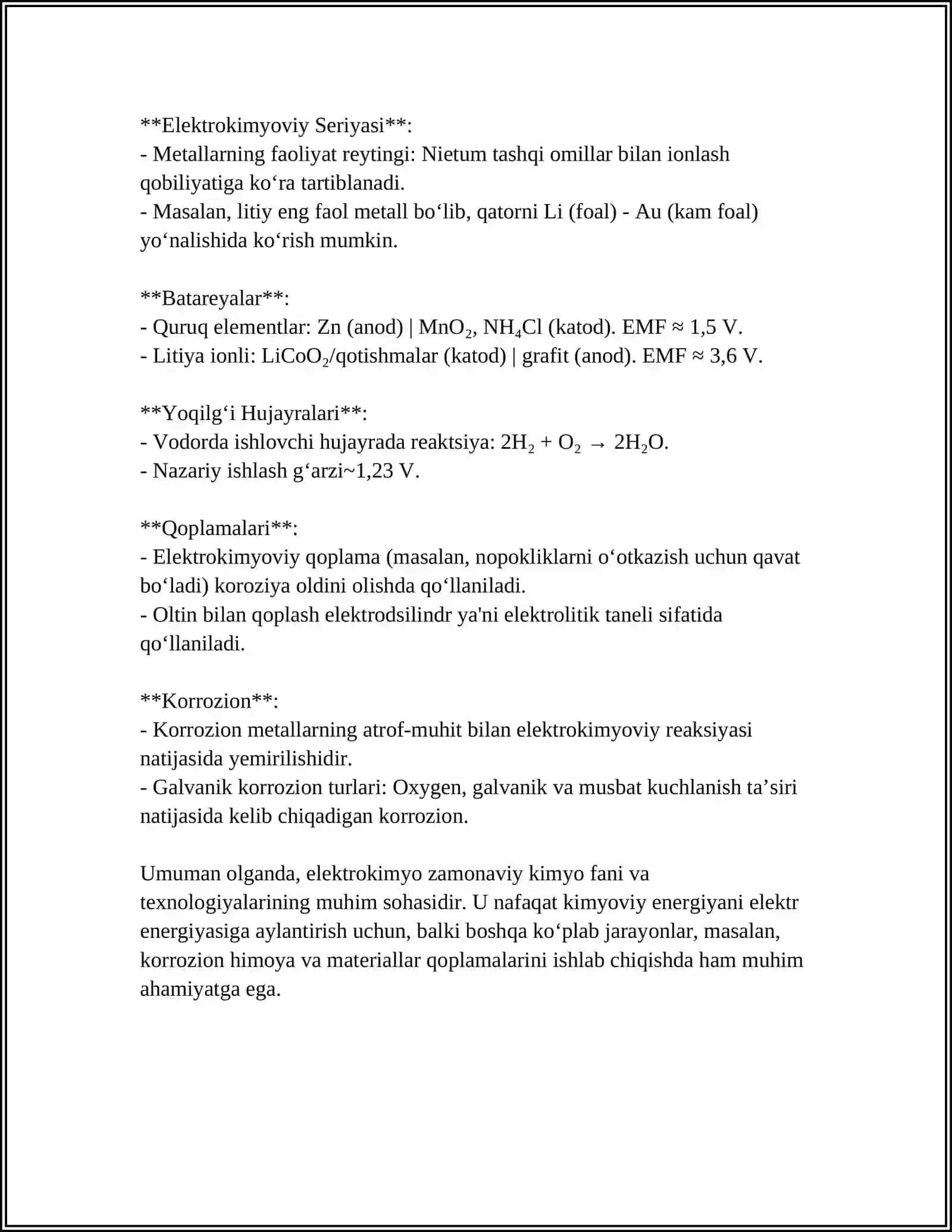 Elektrokimyo asoslari 4