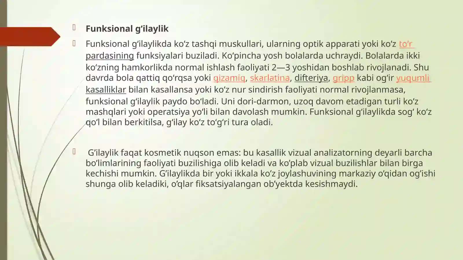 G’ILAYLIK — SABABLARI, ALOMATLARI, TASNIFI, TASHXISLASH, DAVOLASH, OLDINI OLISH 4