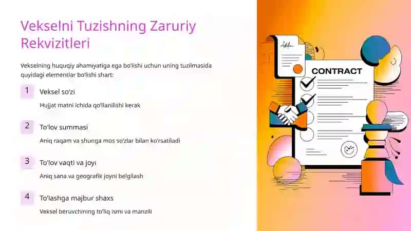 Veksellarning Shakillari va Mohiyati 4