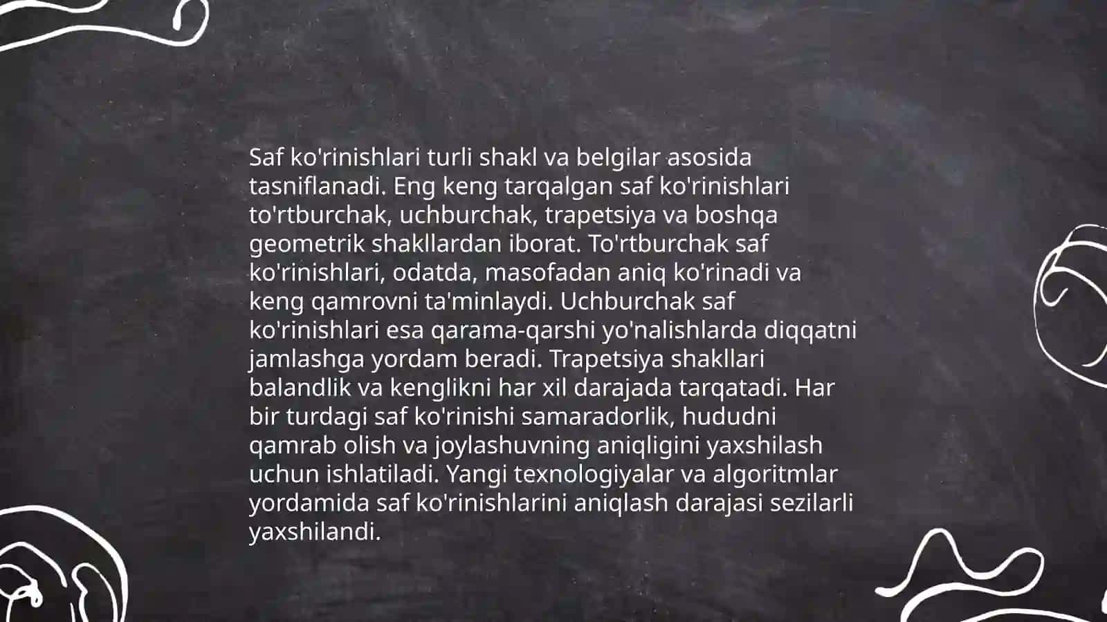 Saf tartiblari 4
