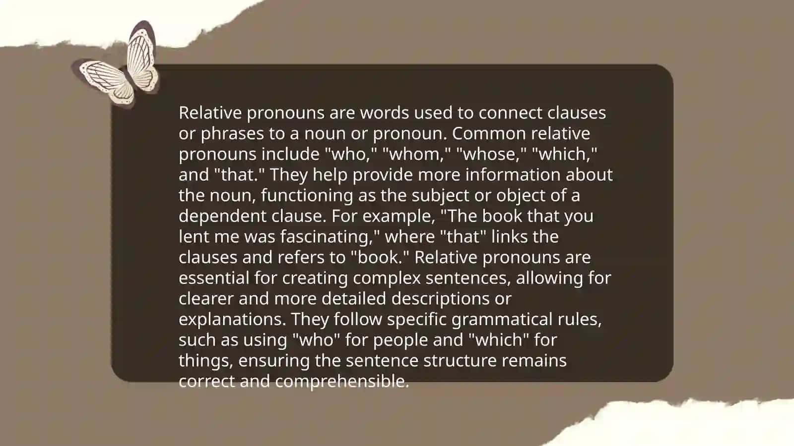 Reciprocal and relative pronouns 4