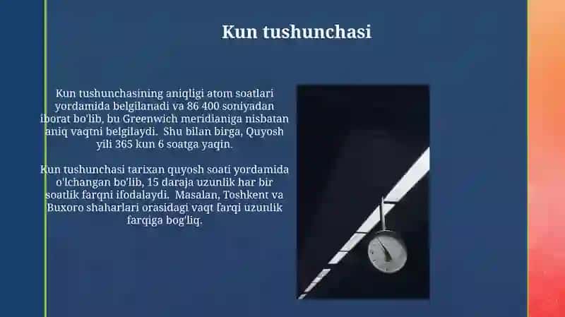 Vaqt kun oy haqida umumiy tushunchalar 4