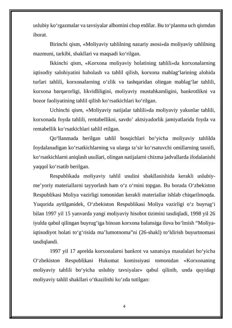 Moliyaviy tahlil 4