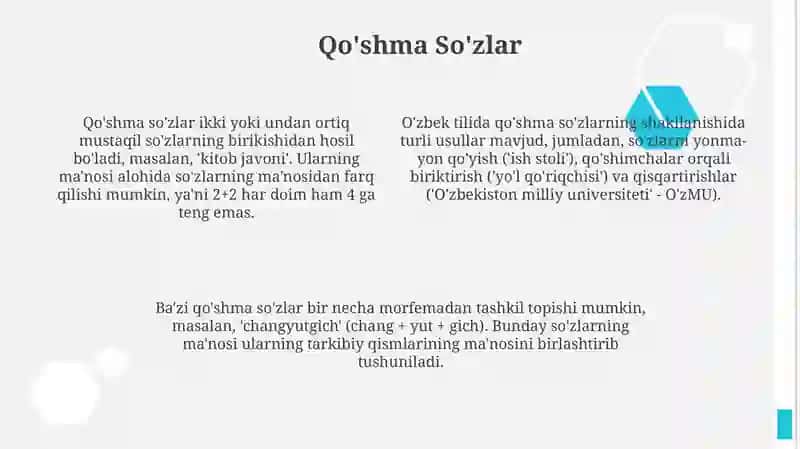 Morfemalar va So'z Yasash 4