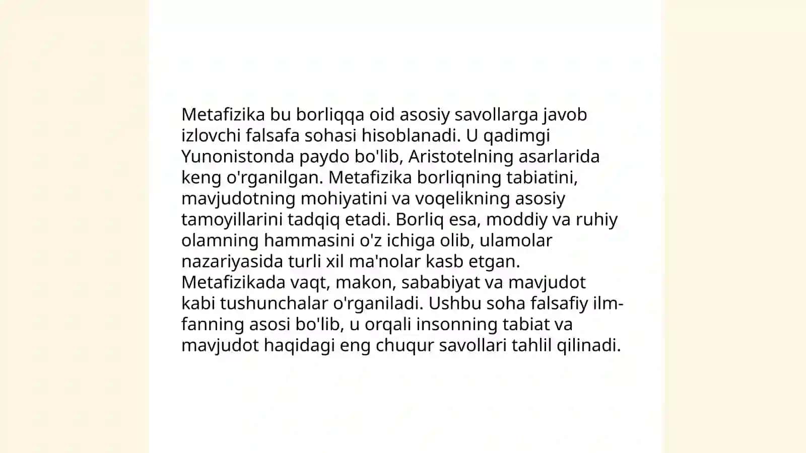 Borliq falsafasi 4