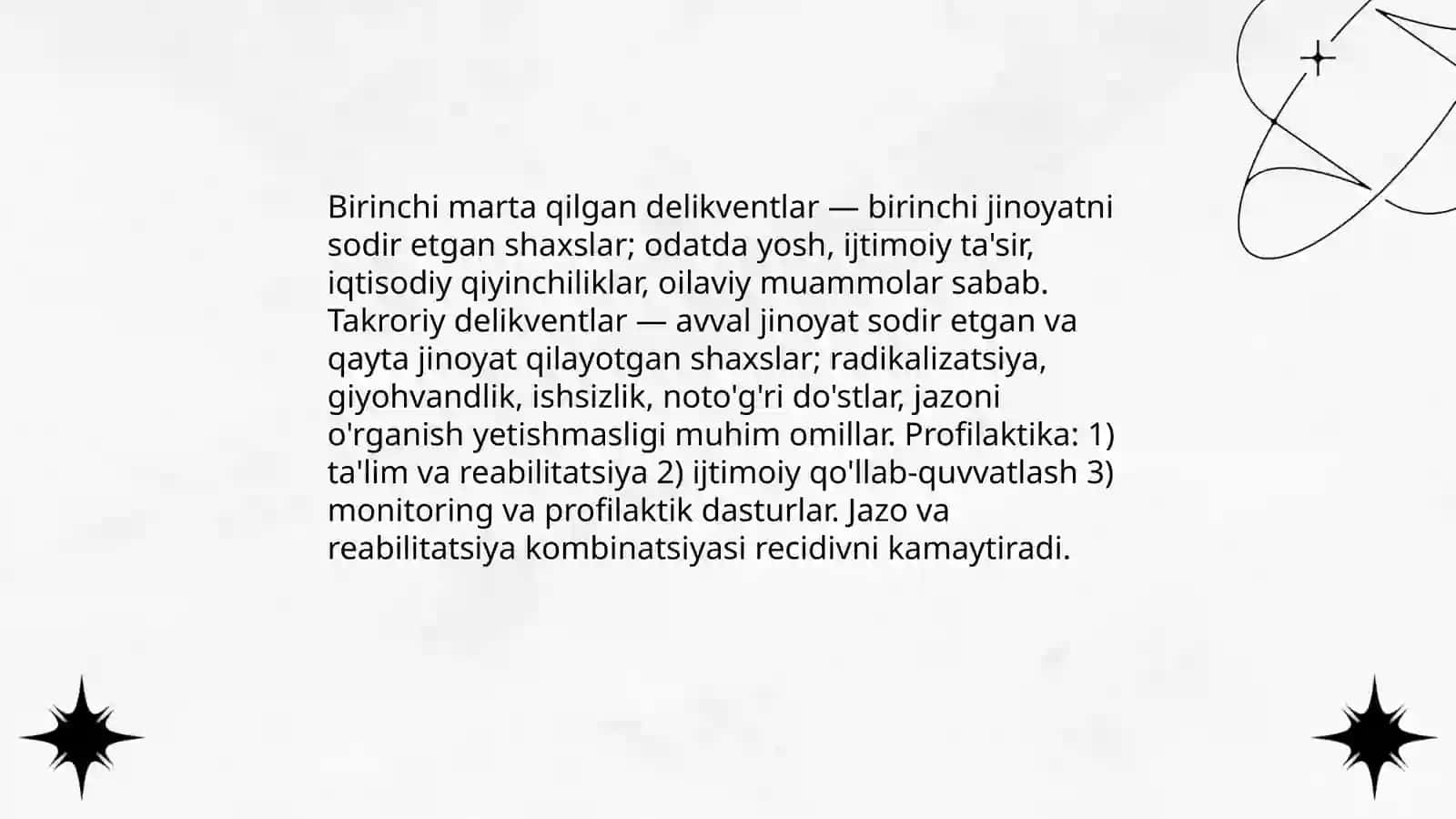 Delikventlarning ko'rinishlari 4